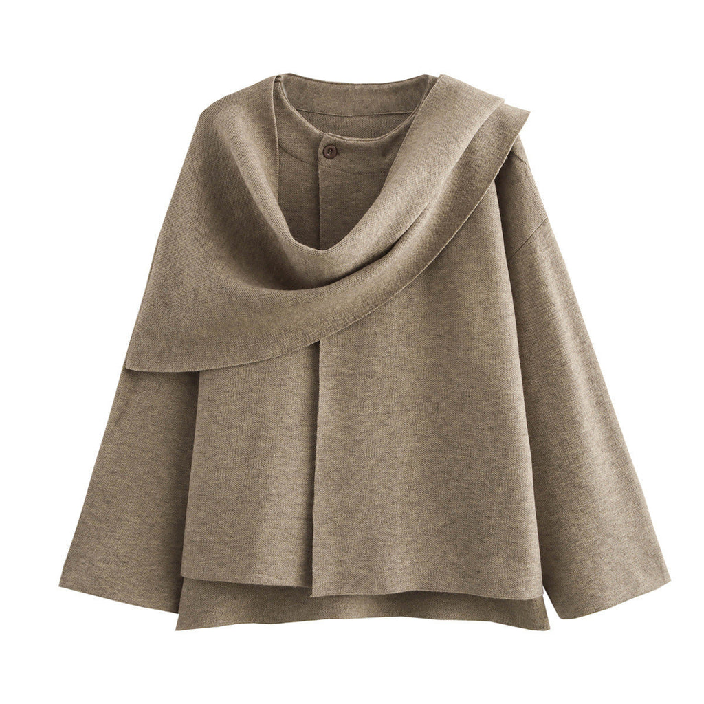 Women's Asymmetric Poncho-Style Jacket