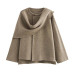 Women's Asymmetric Poncho-Style Jacket