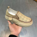 Women's Breathable Slip-On Sneakers with Fashionable Hole Design