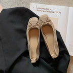 Women's Ballet Flats with Decorative Bow Detail