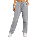 Women's Comfortable Sports Pants with Elastic Waistband and Pockets
