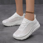 Women's Breathable Sports Sneakers with Cushioned Footbed and Non-Slip Sole