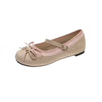 Women's Glitter Ballet Flats with Buckle Detail