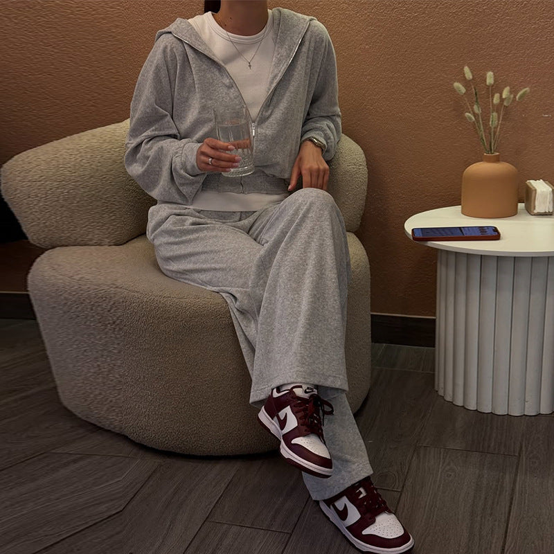 Women's Casual Hooded Jogging Suit