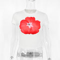 Women's Floral Crop T-Shirt