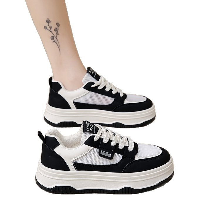 Women's Breathable Sneakers with Fashionable Platform
