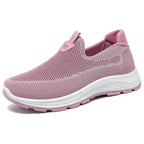 Women's Breathable Comfort Sneakers with Elastic Insert and Cushioning Sole