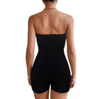Women's Sleeveless Ruched Jumpsuit