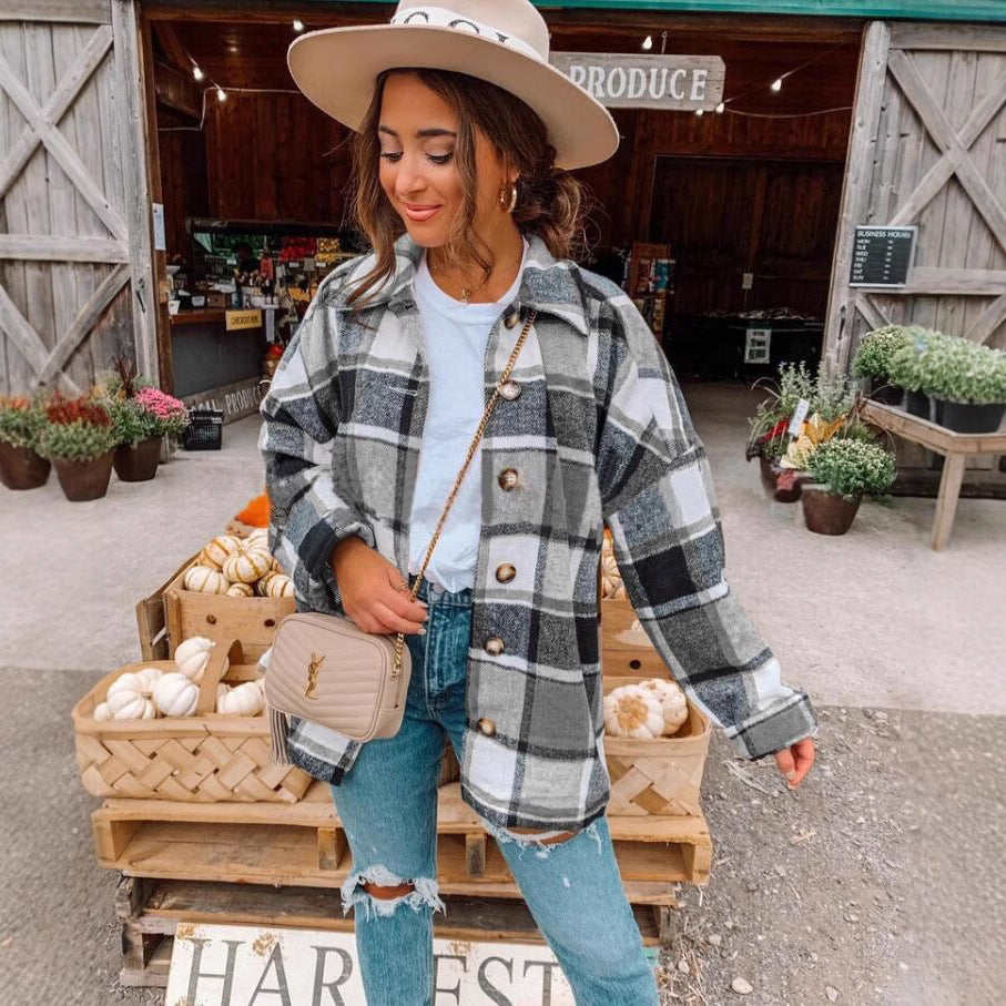 Women's Plaid Flannel Shirt