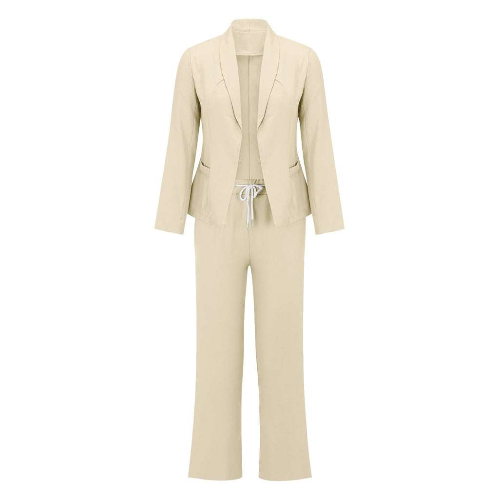 Elegant Blazer-Style Jumpsuit with Adjustable Waist