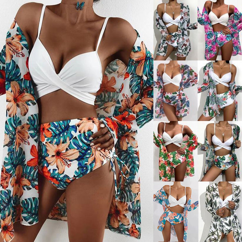 Women's Floral Print Beach Kimono with Casual Fit