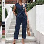 Women's Jumpsuit with Tailored Fit and Practical Pockets