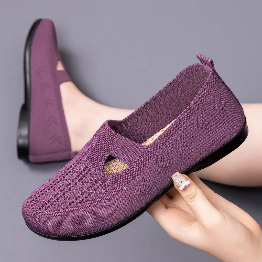 Women's Breathable and Flexible Everyday Shoes with Elastic Entry