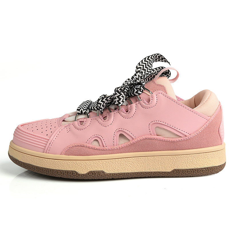 Women's Breathable Casual Sneakers with Elastic Lacing System