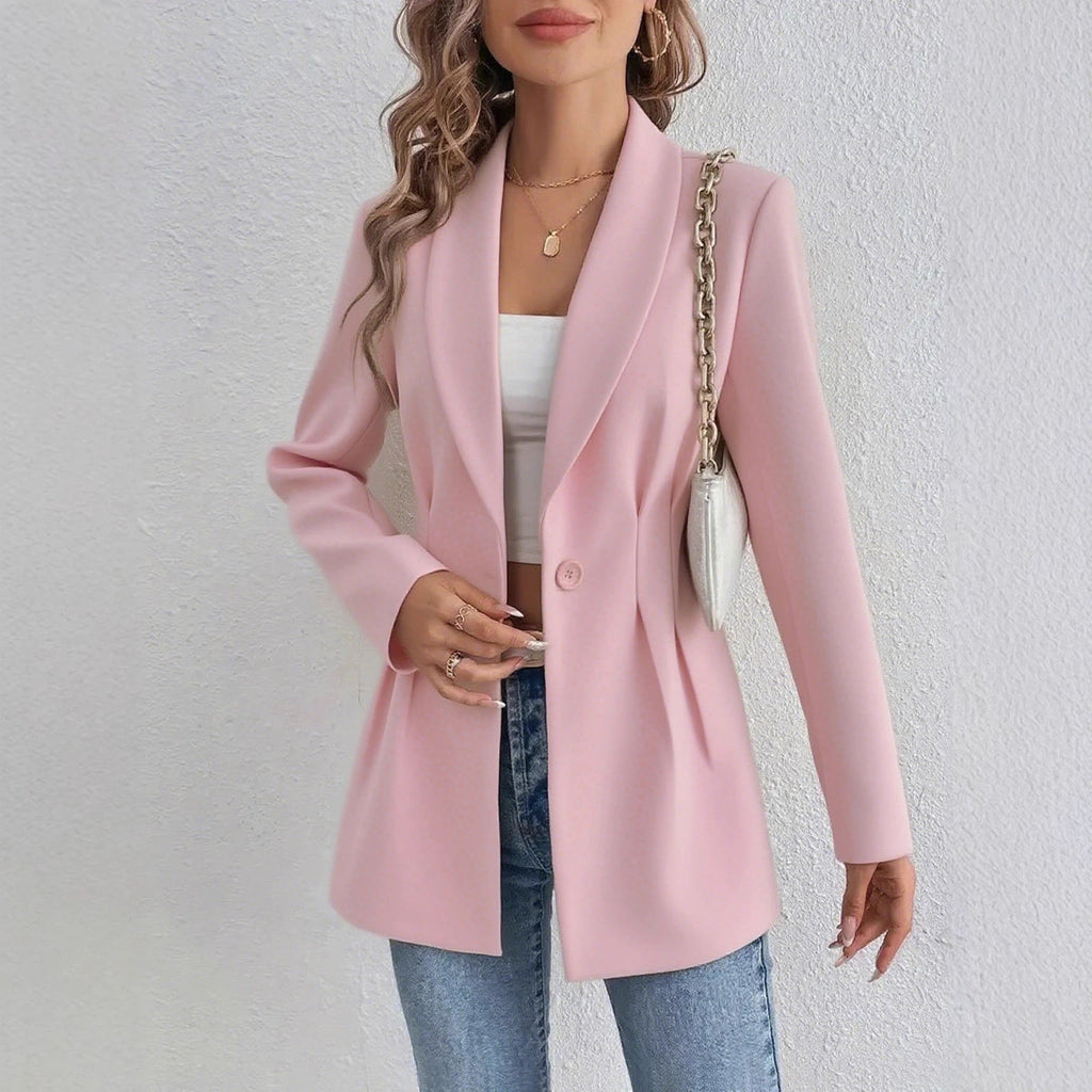 Women's Elegant and Tasteful Blazer Jacket with Waist Detail
