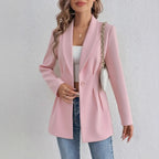 Women's Elegant and Tasteful Blazer Jacket with Waist Detail
