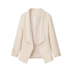 Women's Elegant Blazer with Casual Cut and Stylish Sleeves