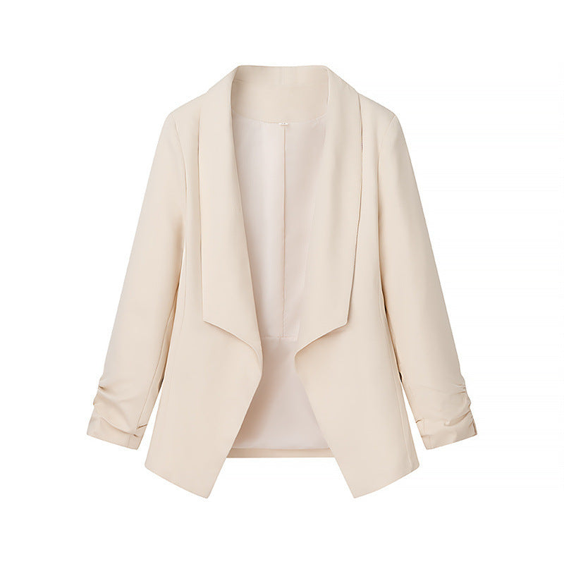 Women's Elegant Blazer with Casual Cut and Stylish Sleeves