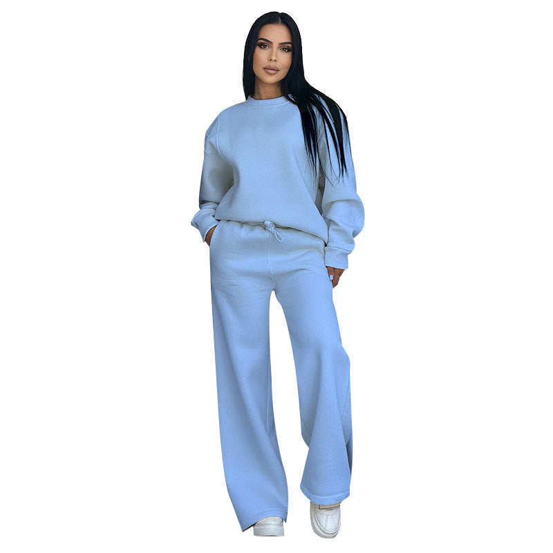 Women's Sporty Sweatshirt and Pants Set
