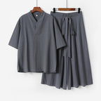 Unisex Two-Piece Kimono Lounge Set