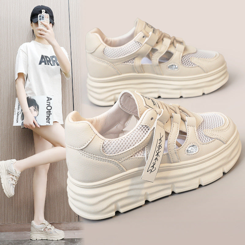 Women's Breathable Platform Sneakers with Ergonomic Design
