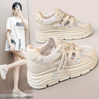 Women's Breathable Platform Sneakers with Ergonomic Design