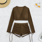 Women's Swim Skirt with High-Cut Top and Casual Design