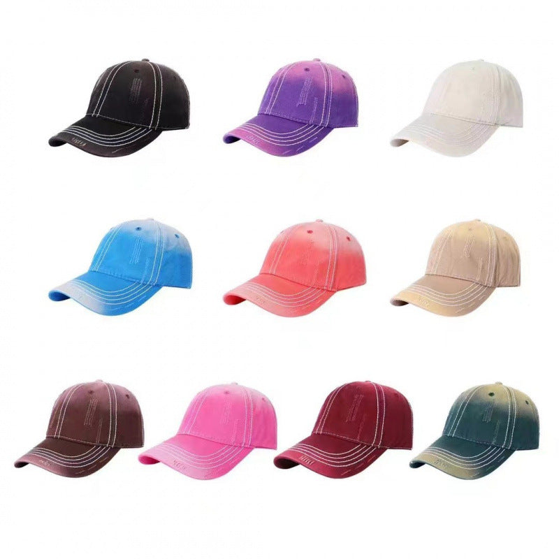 Men's Classic Distressed Cotton Baseball Cap