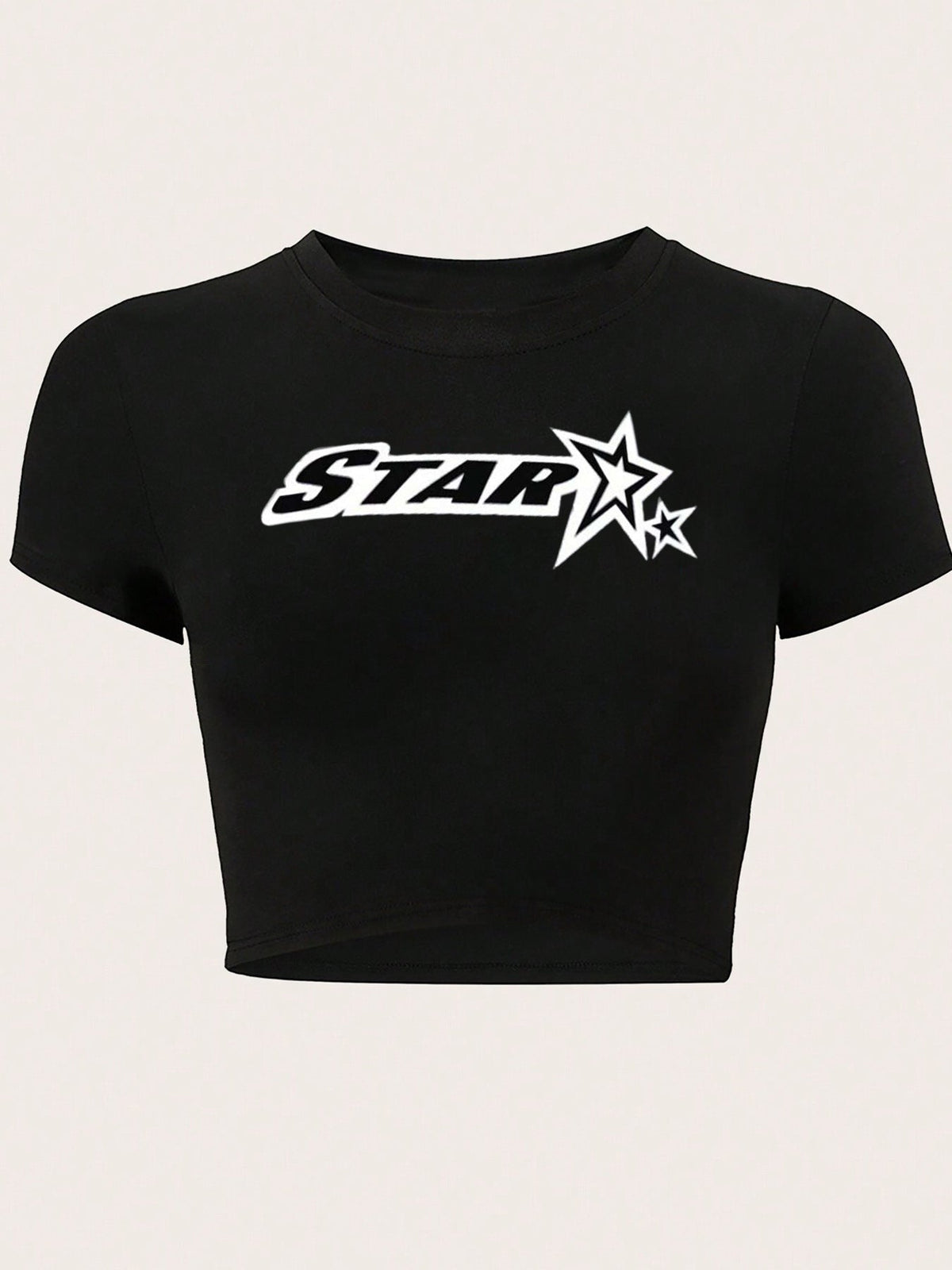 Women's Inspirational Print Crop T-Shirt