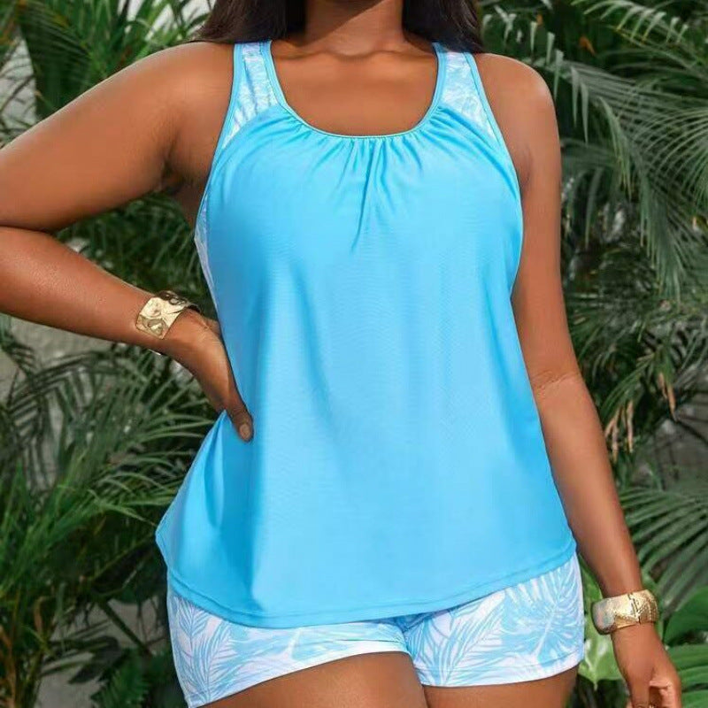 Women's Swimsuit Set with Fashionable Cut and Sporty Design