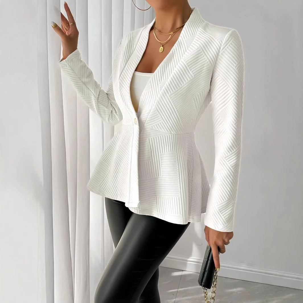 Women's Elegant Textured Blazer