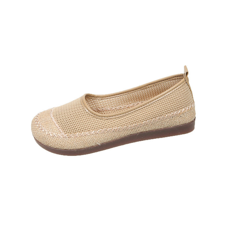 Women's Breathable Summer Ballerinas with Elastic Sole
