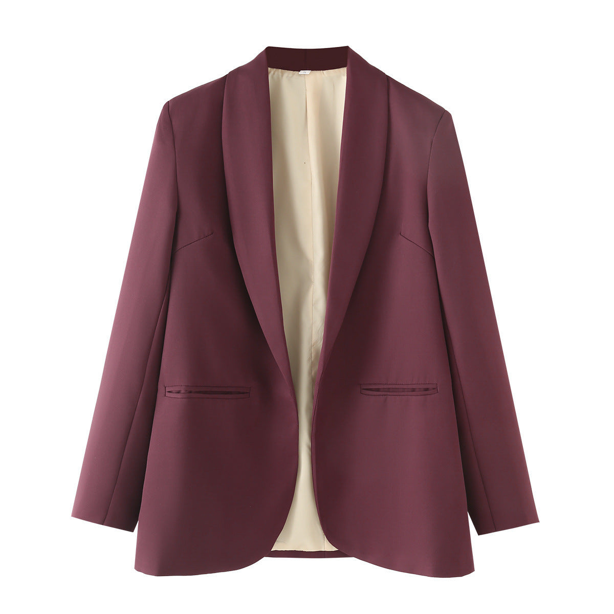 Women's Elegant Blazer with Modern Cut and Practical Pockets