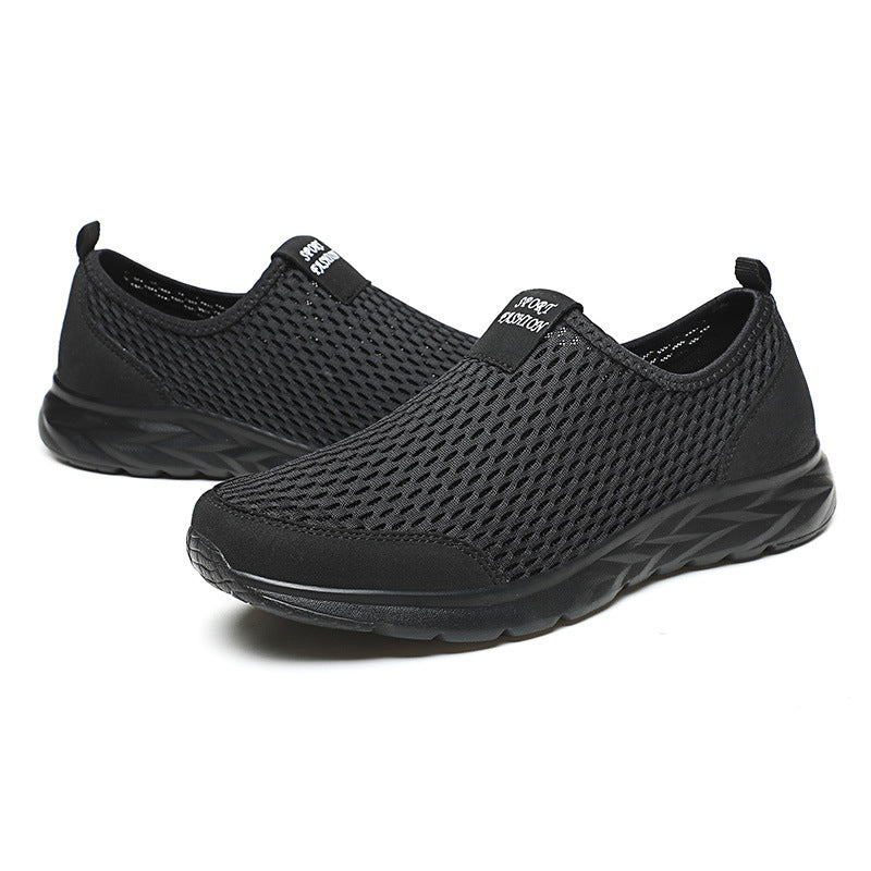Women's Breathable Slip-On Sneakers with Innovative Surface Structure