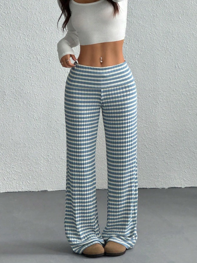 Women's Elegant Plaid Carrot Trousers