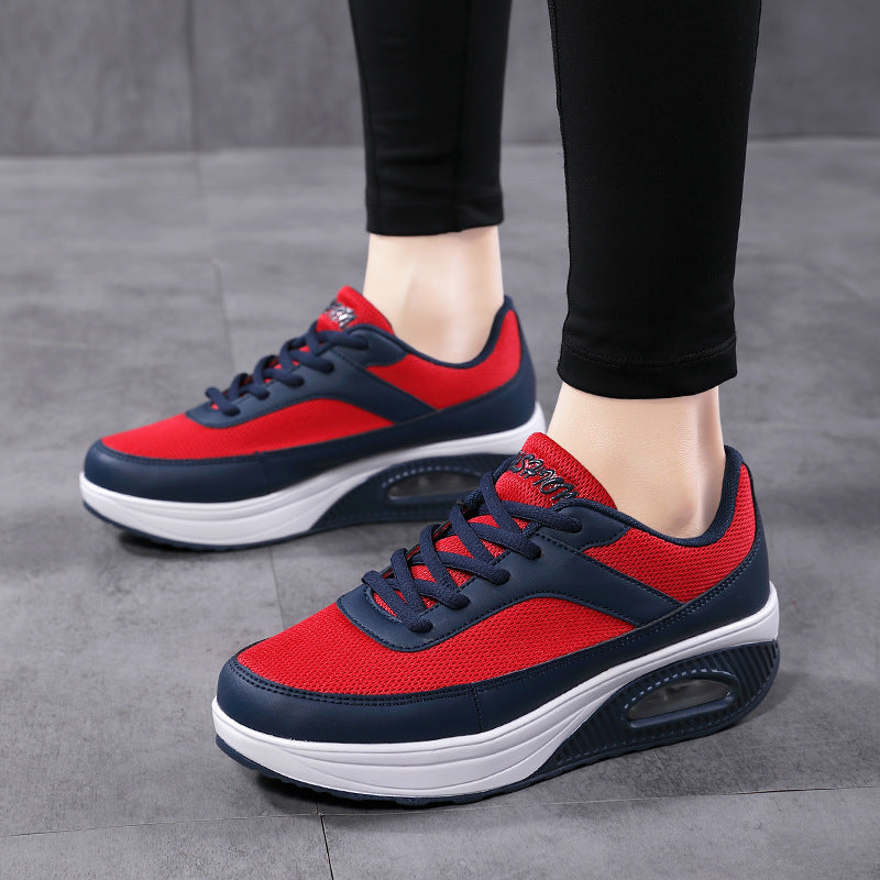 Women's Breathable Fitness Sneakers with Cushioned Air Sole