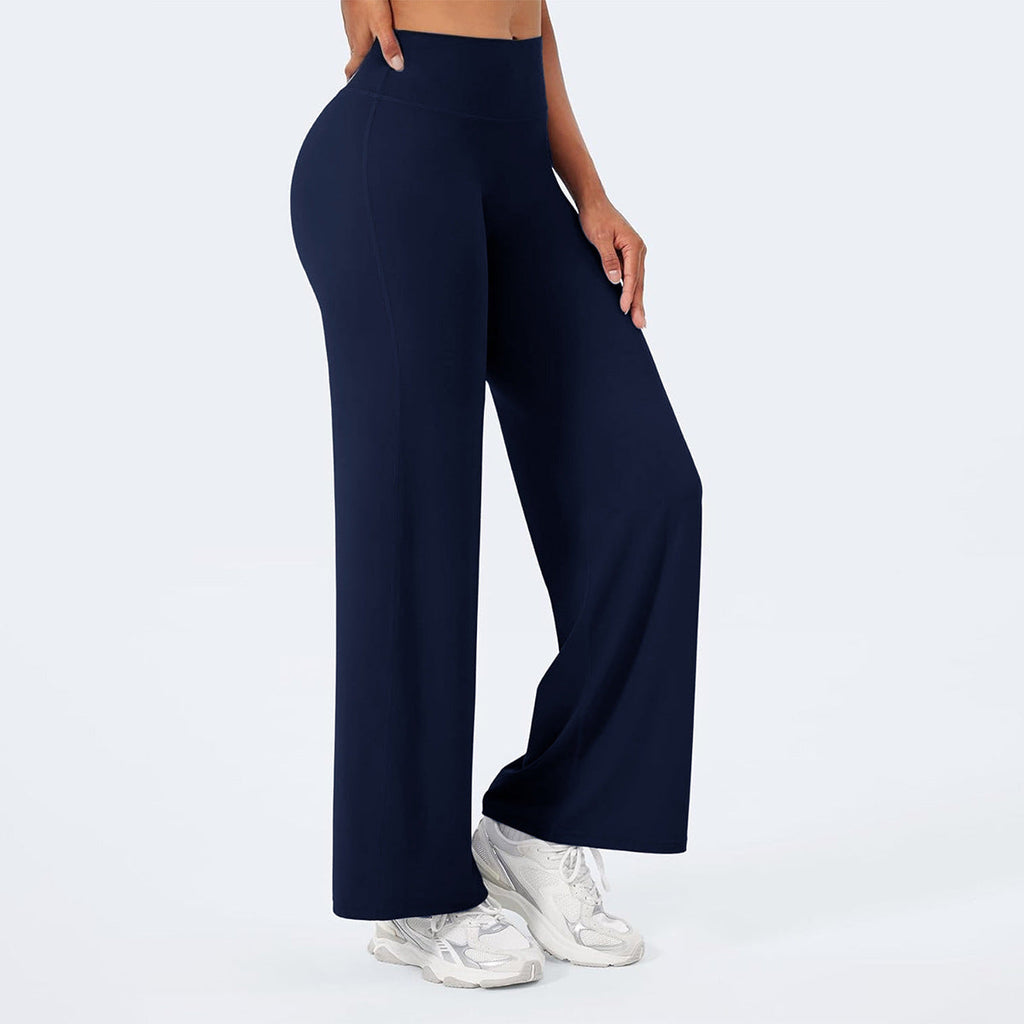 Women's High-Waisted Shaping Lounge Pants with Wide Flares