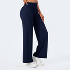 Women's High-Waisted Shaping Lounge Pants with Wide Flares