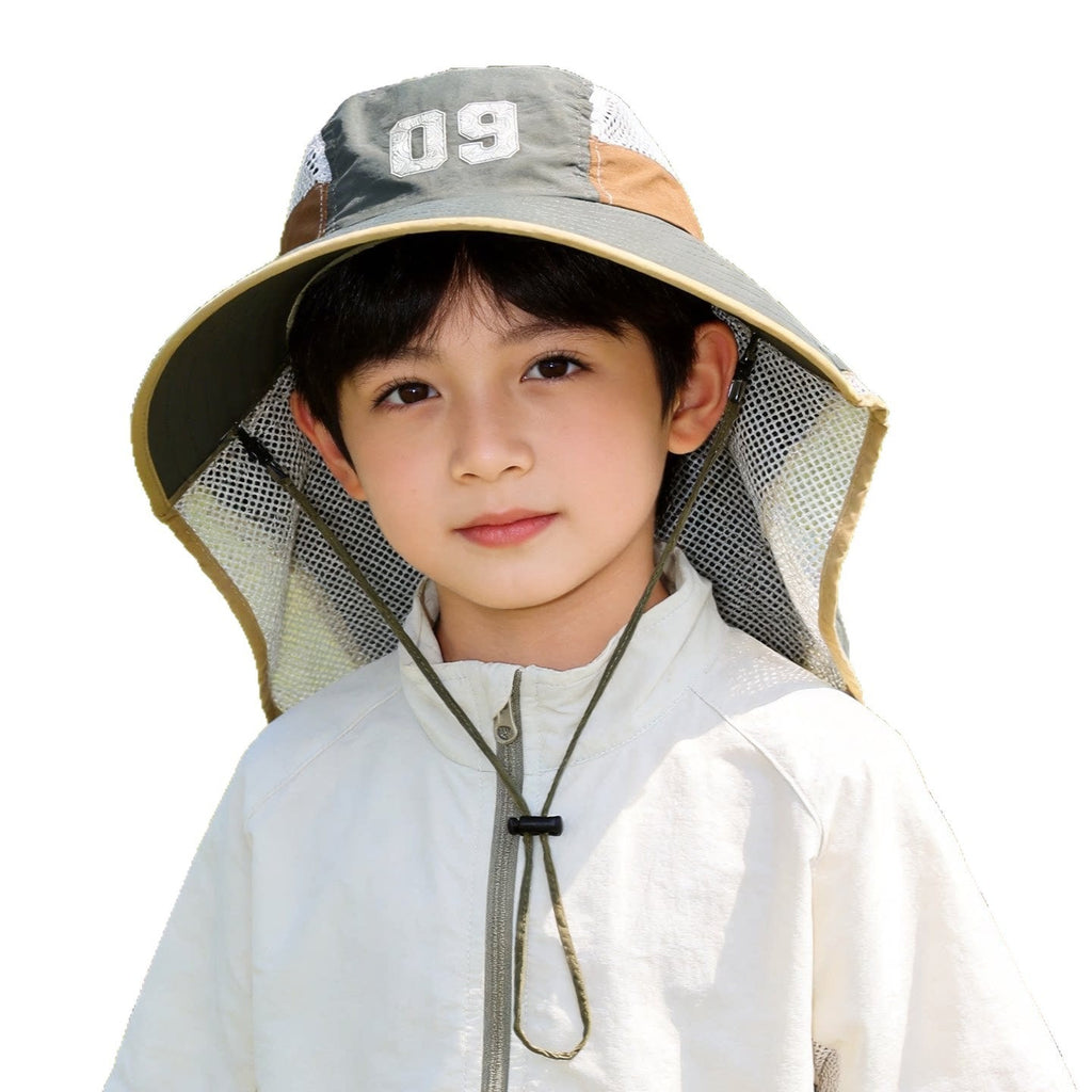 Kids' Sun Hat with Mesh Neck Protection