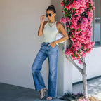 Women's High-Waist Wide-Leg Jeans
