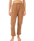 Women's Comfortable Casual Pants with Side Pockets and Elastic Waistband