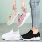 Women's Breathable Fitness Sneakers with Flexible Lacing