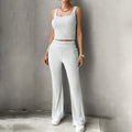 Women's Functional Sleeveless Top and Flowing Pants Set