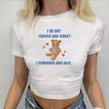 Women's Bear Graphic Crop T-Shirt