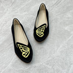 Women's Ballet Flats with Delicate Butterfly Design