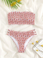 Women's Bandeau Bikini with Sophisticated Knot Design