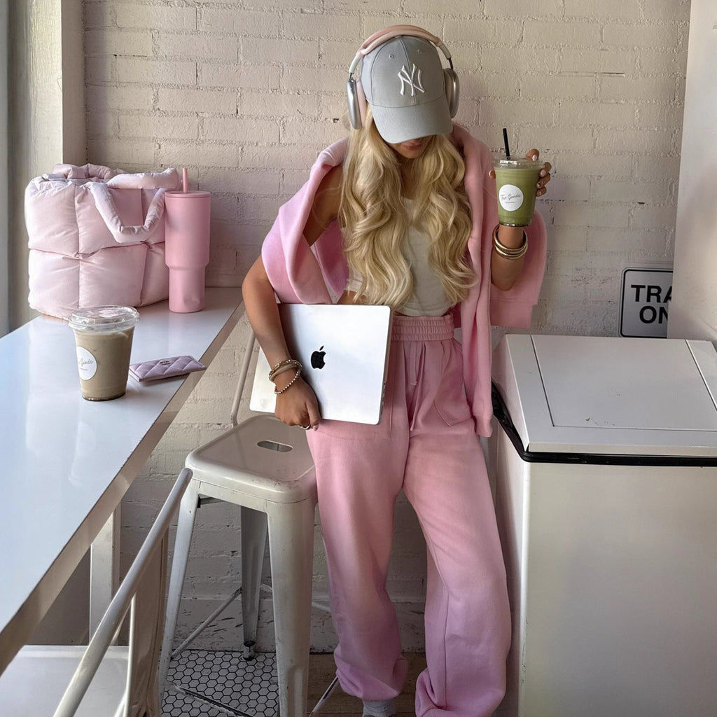 Women's Hoodie and Jogger Set with Kangaroo Pocket