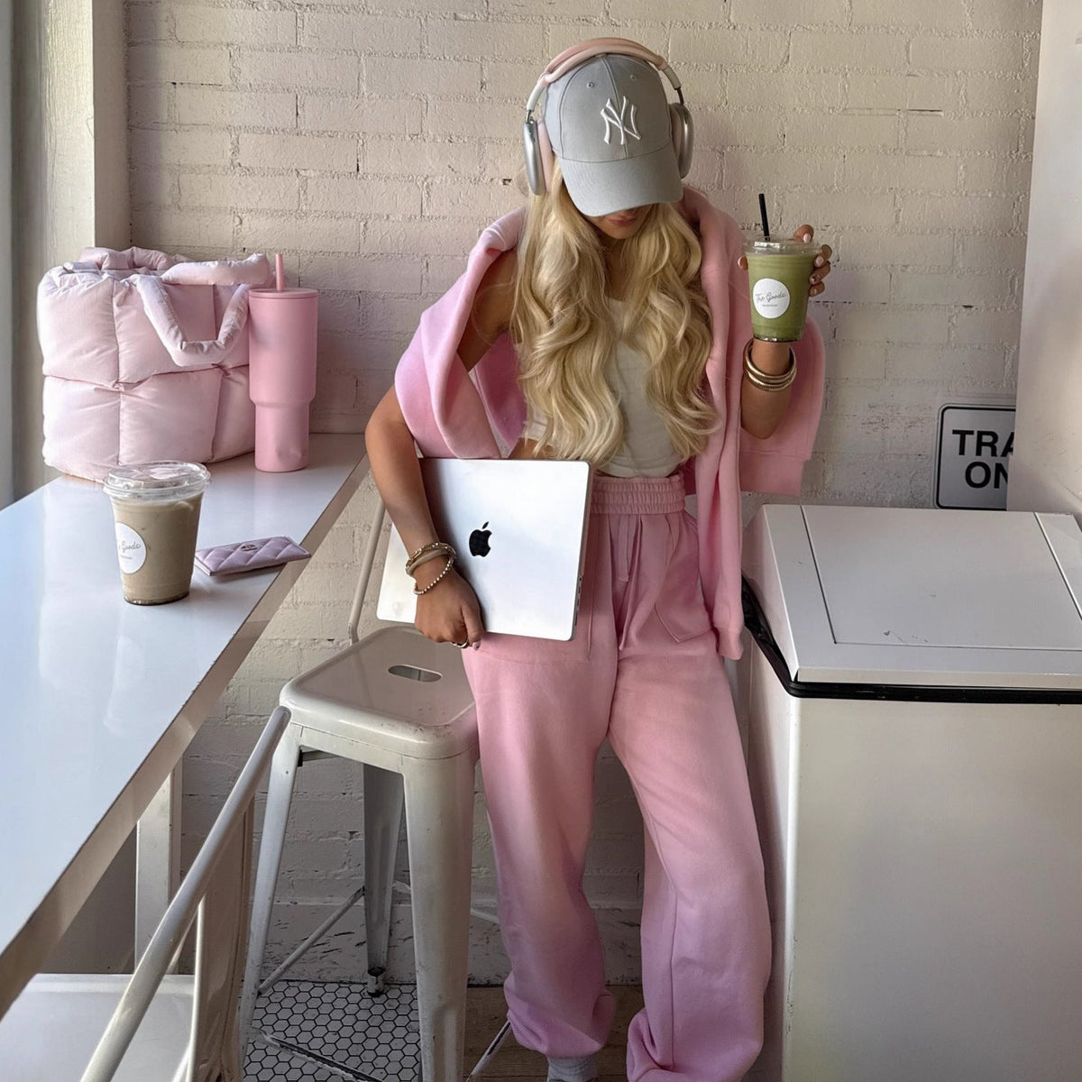 Women's Hoodie and Jogger Set with Kangaroo Pocket