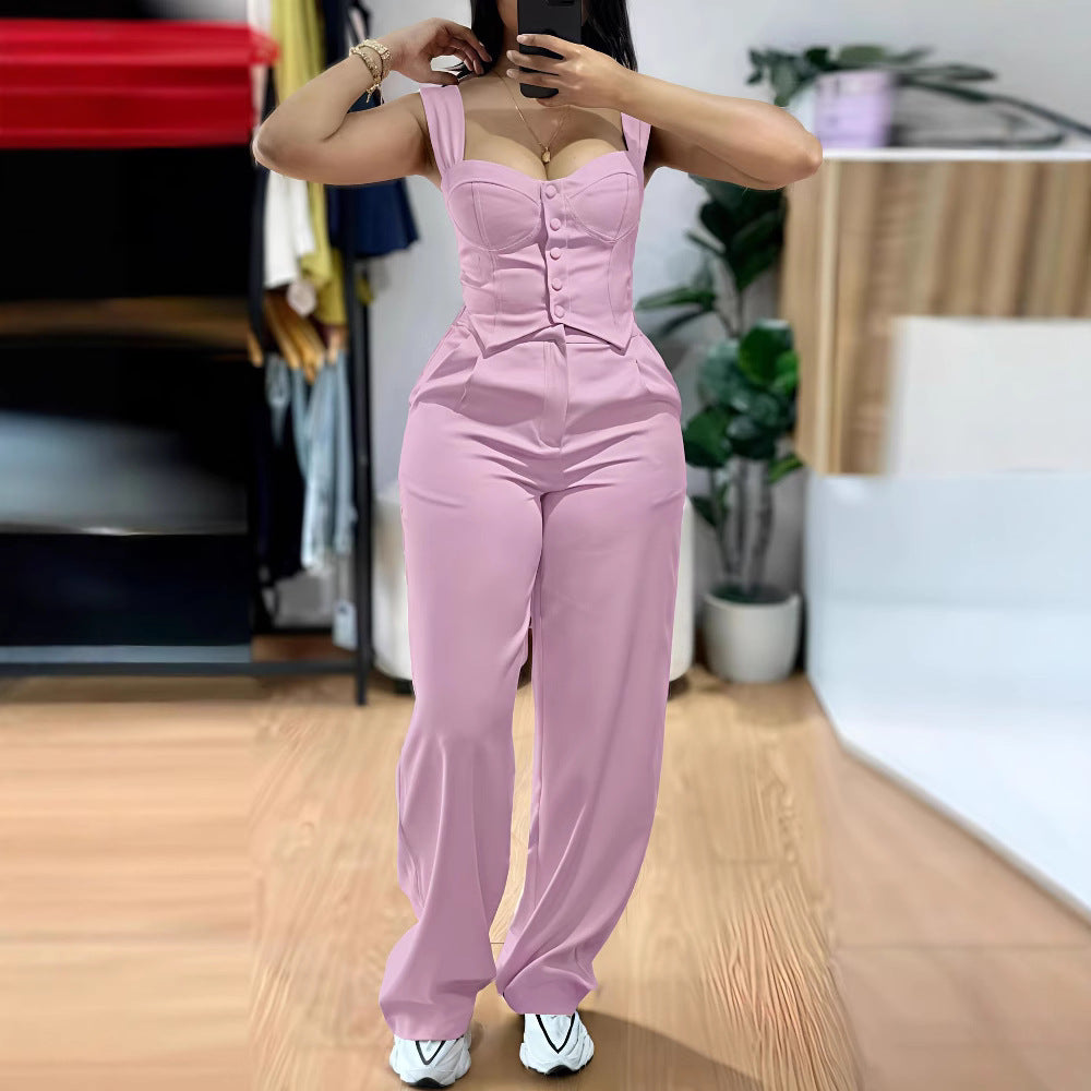 Women's Elegant Form-Fitting Jumpsuit