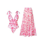 Women's Swimwear with Elegant Maxi Skirt